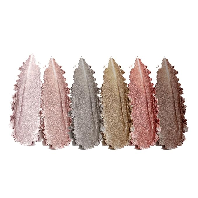 Glitter Eyeshadow Palette, Ultra-Shiny Sparkle Shimmer Eye Shadow with Fine Powder, Natural Pigment, Waterproof Sweat-Proof Long-Lasting Color, Shiny Multi-Color Nude Earth Tone Makeup Palette-6#