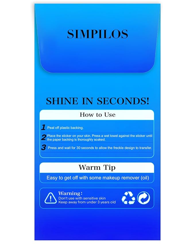 Blue Face Glitter - Waterproof and Long-Lasting Body Glitter Speckles, Sparkle Makeup Patches for Festivals and Parties (BLUE - 8 Sheets)