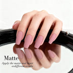 AZUREBEAUTY Nail Polish, Hazy Rose Quick Dry Nail Lacquer Natural Strengthening Treatment Kit DIY Salon at Home Women Gifts 0.34 fl oz