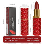 evpct 1Pcs Dark Deep Red Lipstick, Silky Velvet Matte Lipstick Pack Sets for Women, Long Lasting Smudge Proof Lipstick Lip Stain Makeup Kit matte lipstick 24 hours original R06