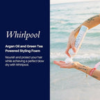 NAVY Hair Care Whirlpool Styling Foam for Curly Hair | Made with Argan Oil and Green Tea for Frizz Control | 6 oz