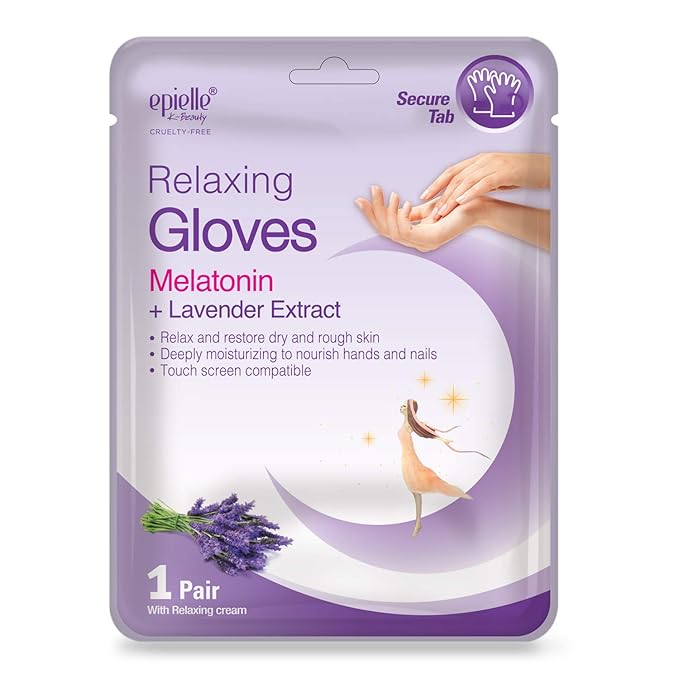 Epielle Relaxing & Nourishing Hand & Foot Masks, Repair and Soften Dry, Overworked Skin, Self Care Gifts for Women, Spa Kit, Stocking Stuffers, 6 Moisturizing Gloves & 6 Moisturizing Socks