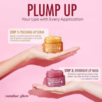 Lip Mask & Scrub – Watermelon, Mango & Vanilla – Hydrates, Exfoliates, Softens & Repairs Dry, Cracked Lips – Dermatologist Tested, Korean Skin Care – Vegan, Clean Beauty – Duo Pack