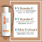 Sun Laboratories By Giesee Tan Overnight Sunless Tanning Lotion 4 oz - Organic Self Tanner, Long Lasting Tanning Lotion, Natural Body Lotion for Sunless Tan, Face & Body Self Tanner