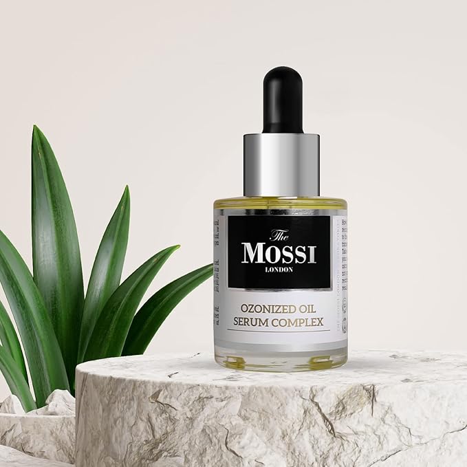 The Mossi London Ozonized Oil Serum Complex Intensive Scalp Repair Oil for Post Hair Transplant | Ozonated Olive Oil 50% 30ML