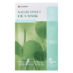 LEADERS Nature Effect Cica Mask – Hydrating & Soothing Face Mask with Cica & Tea Tree Extracts for Healthy Skin, Skin Calming & Moisturizing, Vegan & Plant-Derived, Sebum Control - 10 Sheets