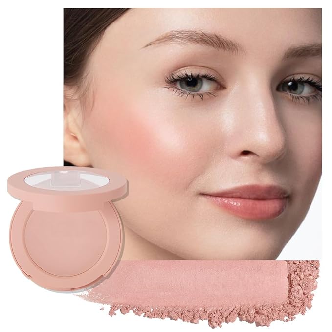 Blush for Cheeks,Pink Peach Powder Matte Blush Palette Cheeks Face Makeup for Older Women,Lightweight,Smooth,Blendable,Fade and Transfer-Resistant,Effortless Matte Natural Finish,Vegan & Cruelty Free