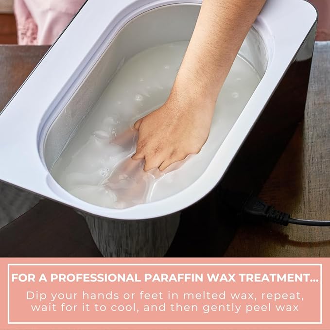 1lb Peach Scented Paraffin Wax, Paraffin Wax for Hand and Feet, Use with any Paraffin Wax Machine for Hand and Feet, Paraffin Wax Refills for Paraffin Baths, Parrafin Wax Blocks