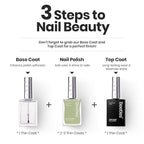 Beetles Nail Polish Set P176, 6 Colors Glitter Green Nude Natrual Pink Nail Lacquer Fast Drying & Long Lasting Finger Fall Nail Polish Glitter Effect for DIY Nail Art Salon at Home Gifts for Women