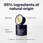 HORACE Hair Wax Pomade for Men – Strong & Long-Lasting Hold – Matte Finish – No Silicones or Mineral Oils – Woody Scent – Refillable, 50 ml