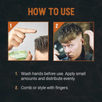 Woody's Hair Clay Pomade for Men - Matte Finish, Medium Hold, Water-Soluble Styling Gel for Men’s Hair - Strong Hold Pomade for Textured Looks, 3.4 oz