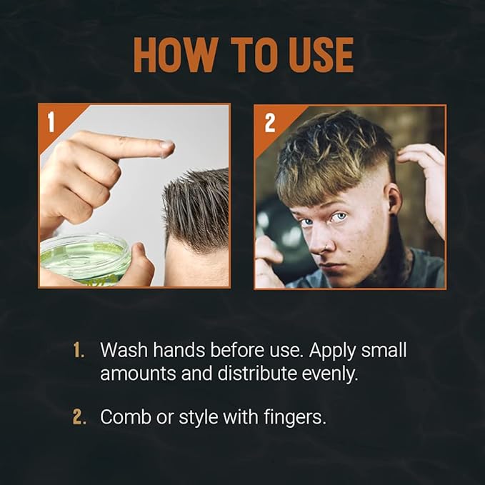 Woody's Hair Clay Pomade for Men - Matte Finish, Medium Hold, Water-Soluble Styling Gel for Men’s Hair - Strong Hold Pomade for Textured Looks, 3.4 oz