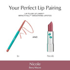 Thrive Causemetics Impact-FULL Smoothing Lipstick, Moisturizing Lip Makeup Essential with Vitamin E, Lightweight Creamy Lipstick for Women, Long Lasting, Vegan, Shade Nicole (Berry Mate)