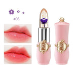 BestLand 3 Pcs/Set Flower Jelly Lipstick Set Temperature Change Moisturizer Long Lasting Nutritious Balm Magic Color Change Lip Gloss (Flower Jelly Lipstick 040506)