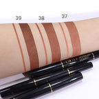 evpct 1Pcs Light Nude Brown Matte Lip Liner and Lipstick Combo Set Kit for Women, Magic Neutral Lipsticks 24 Hours Original Lipstick and Lips Liner Pencil Stain Gloss Makeup Long Lasting Waterproof
