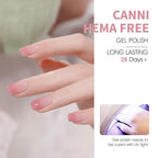 CANNI 6 Colors 9 Ml Jelly Gel Nail Polish Set- Neutral Transparent Jelly Nude Pink Colors Sheer Gel Polish Kit, Soak Off LED Nail Gel Manicure Kit DIY at Home Salon Gifts