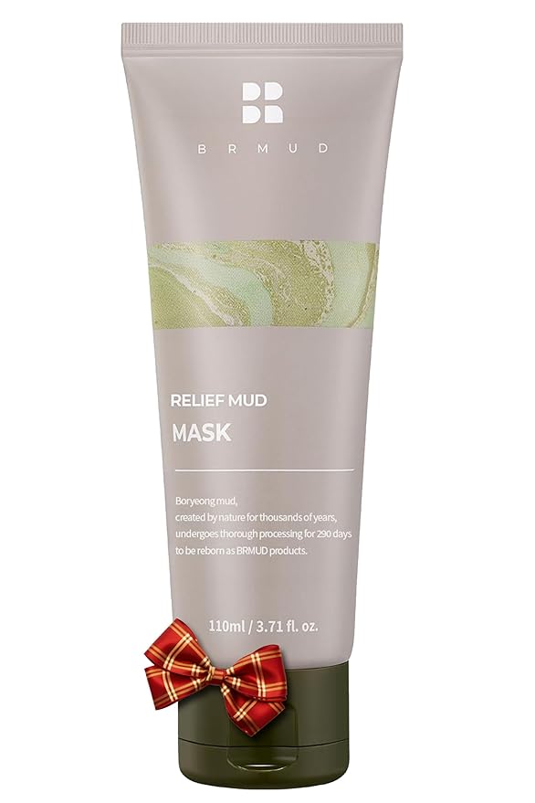 BRMUD Relief Mud Mask | Cardi B Mud Mask - Body Mud Hydrating & Moisturizing Deep Pore Cleanser Face & Body Mask w/ 91.8% Nature-Derived Ingredients - K Beauty Body Mud (3.72 fl oz)