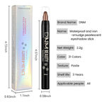 Kaely Cream Eye Shadow Sticks, Copper Brown Shimmer Eyeliner Pencil Eyeshadow Palette Makeup, Eye Highlighter Brightener Stick for Older Women Waterproof Pigmented, sombras para ojos, New-73