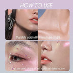 Jolilab Metallic Liquid Chameleon Eyeshadow, Multi-Dimensional Eye Looks, Long-lasting Holographic Glitter Multichrome Eyeshadows Makeup (#Peacock+#GX002)