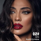 Kaely Longwear No-Budge Lipstick for Women, Highly Pigmented Liquid Lip Color Makeup, Non-Transfer Lip Gloss Stain Waterproof Smudge Proof 24 Hour, Instant Shine, Vegan & Cruelty-Free, 02 ROYA