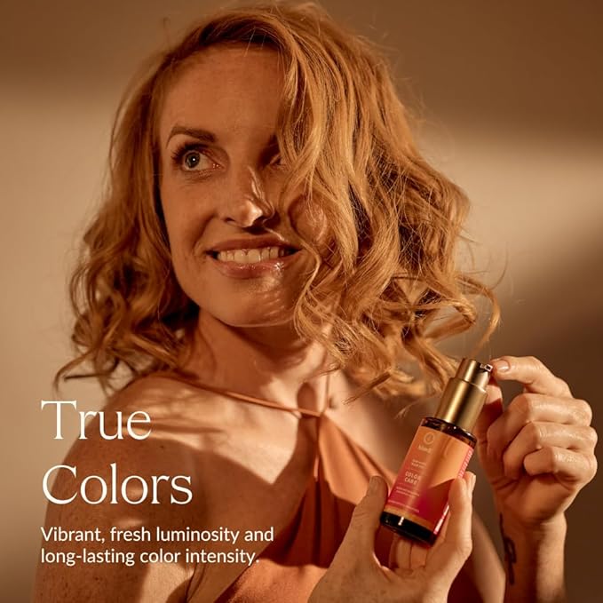 KHADI COLOR CARE Hair Oil - Hair treatment for fixing plant hair color - shine & UV protection - luminosity - 100% natural, plant-based & vegan - 1.69 fl oz
