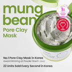 beplain Mung Bean Pore Clay mask (4.05 fl oz /120ml) | Fragrance-Free | Wash Off Mask for Blackhead & Whitehead Care | Quick 3 Minute to Gently Cleanse, Exfoliate and Tighten Pores | Korean Skincare