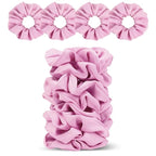 Satin Scrunchies for Women – 8PCS Pink Silk Hair Ties – No Crease, Frizz-Free, Gentle Elastic Hair Bands for Thick & Thin Hair, Soft & Stylish Hair Accessories Gifts