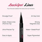 Full Out Glam BackSpot Liner Magnetic Eyeliner, Ultra Strong All-Day Hold for Magnetic Eyelashes, Water and Sweat Proof, Easy to Apply Ultra-Precise Tip, Contains One Eyeliner Pen