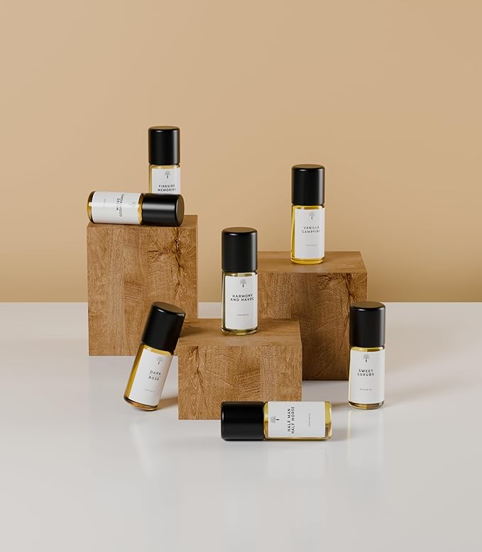 Eternal perfume Oils Roll on Travel Size perfumes for women Mini Mist Gift Set 7 Piece Collection perfume for men unisex Long Lasting perfumes set for womens 7 x 3 ml/0.17 FL Oz Gift Set for Women