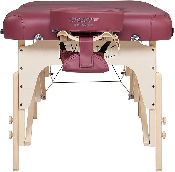 30'' Eva Portable Pregnancy Massage Table for Female Clients and Obese Individuals, Spa Salon Facial Bed for Pregnant Women- Multi Functional (Burgundy)