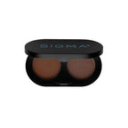 Sigma Beauty Color + Shape Brow Powder Duo - Eye Brow Palette for Natural, Defined Brows - Dark and Light Brow Powder to Tint and Highlight - Vegan, Paraban Free, Sulfate Free - Dark