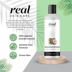 Real Skin Care Organic Body Lotion | Tighten and Moisturize Dry Skin | Reduce Fine Lines and Wrinkles | Natural Body Lotion Without Chemicals | Coconut Lotion Body | Paraben Free Body Lotion | 8oz