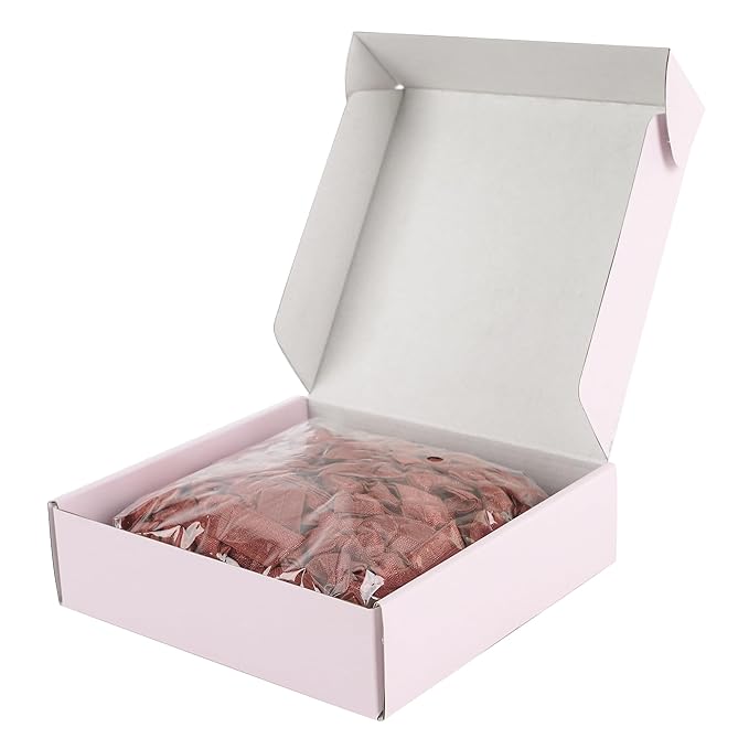 MEEDEE 100 Pack Rust Color Hair Ties For Women No Crease Soft Elastic Ribbon No Damage Rust Hair Ties Knotted Ouchless Hair Ribbon Yoga Hair Ribbons Elastic Bracelets