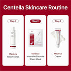 CENTELLIAN 24 Madeca Derma Face Mask (Intensive, 10pc) - Soothing Cotton Sheet Mask for Sensitive, All Skin Types, 24-Hour Hydration. Premium Korean Skin Care. TECA, Centella Asiatica, Madecassoside