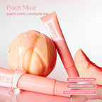 LipLock Jelly Serum for Dry Lips, Long-Lasting, Hydrating, Plumping, Glossy Mask with Rose PDRN, Carrot Collagen, Pillow Peptide, Moisturizing Tinted Lip Balm. (Peach Muse)