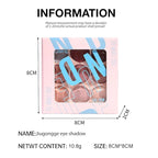 9-Color Nude Brown Eyeshadow Palette – Matte Shimmer Glitter Peach Caramel Bronze Eye Shadow Kit, High Pigment Blendable Long-Lasting Warm Neutral Makeup Palette for Daily Wear, Soft Glam & Travel