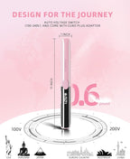 DORISILK 500 Degree High Temp Professional Hair Straightener，30s Fast Heating Ceramic Flat Iron ，2 in 1 Hair Straightener and Curler，Plasma Flat Iron Get Frizz-Free and Shiny(Pink)