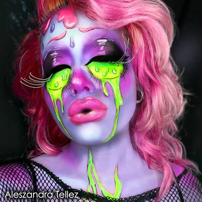 Mehron Makeup Paradise Makeup AQ Refill Size | Stage & Screen Performance, Face & Body Painting, Beauty, Cosplay, and Halloween | Water Activated Face Paint, Body Paint .25 oz (7 ml) (PURPLE)