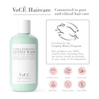 VoCÊ Haircare Gentle Wash Vegan & Cruelty-Free Shampoo | Clean Haircare, Color Safe, Paraben and Sulfate Free, Ultra Radiance, Hydrating, Shine Enhancing (8.5 oz | 250 ml)