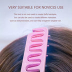 Texture Comb, Volumizing Wide-Tooth Hair Texture Styling Comb, Men's Fluffy Texture Hair Styling Appliances, Grooming Accessory Styling For Women. 2pcs/Grey+Pink