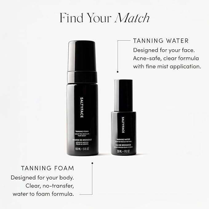 SALTYFACE - Tanning Foam - Shade Light to Medium - 5 FL OZ