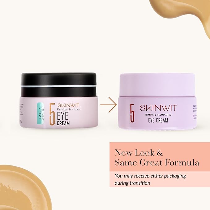 SKINWIT - Anti-Aging Eye Cream, EGF, Retinol, Hyaluronic Acid and Peptides for lines and Wrinkles, Caffeine and Hesperidin for Dark Circles & Puffiness - 0.67 Oz - Made in USA