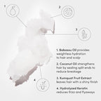 OUAI Medium Conditioner - Hydrating Hair Conditioner with Coconut Oil, Babassu Oil, and Keratin - Strengthens, Repairs and Adds Shine - Paraben and Phthalate Free Hair Care Products (10 Oz)