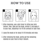 Leaders Mediu Amino Moisture Hydrating Facial Sheet Mask | Natural Mineral Water, Hyaluronic Acid, Ceramide | Anti-Aging, Soothes Dry Skin, Enhances Elasticity (10 Sheets)