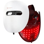 QuasarMD 3D LED Face Mask with Gold-Wire LEDs, Red & Infrared Light for Wrinkles, Blue Light Mode for Blemish Care, Advanced Light Therapy for Skin Rejuvenation & Radiant Look