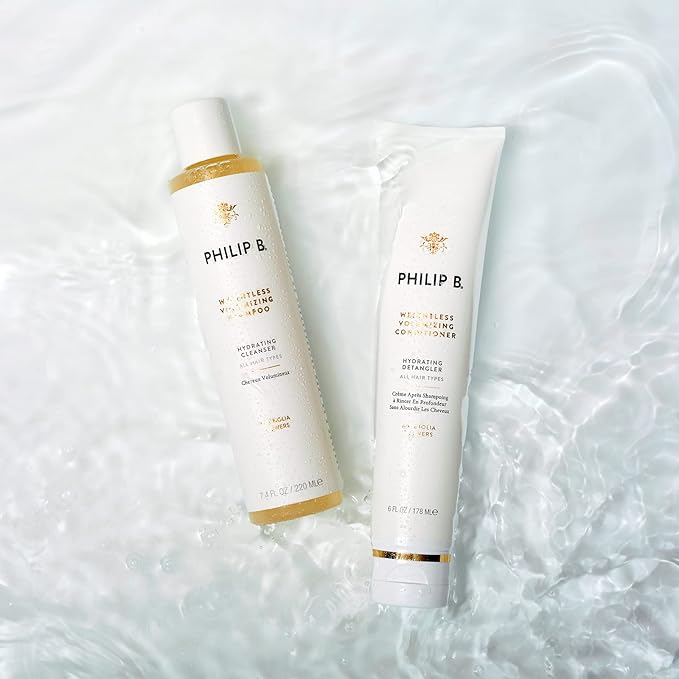 PHILIP B Weightless Volumizing Conditioner, 2 fl. oz. (60 ml) - Ultra-light Hair Detangler, Adds Extra Body and Shine