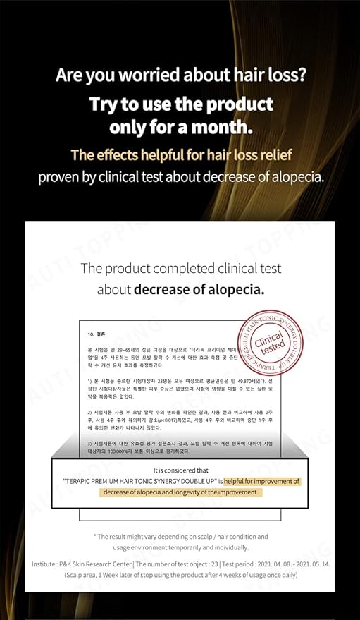 Hair Growth Tonic Serum - Hair Thickening Scalp Treatment, Anti Hair Loss & Root Strengthening, Instant Cooling & Soothing Care for Thinning Hair, 5.41 fl. oz