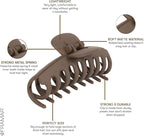 FRAMAR Extra Large Claw Clips For Thick Hair – Hair Claws Pack, Large Hair Clips For Thick Hair, Claw Clip Pack, Hairclips, Hairclips. For Women, Ganchos Para El Cabello – Non Slip Matte Finish