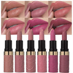 evpct 6Pcs Nude Brown Pink Purple Rose Red Mauve Matte Lipstick Sets for Women Velvet Lipstick Long Lasting Waterproof 24 Hours Lip Stick Stain Makeup Gift Sets labiales mate 24 horas originales A