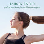 Joyhabit Silk Scrunchies for Women and Girls, Pink, Gold and Gray, 5 Pieces, 4CM Hair-Friendly Cute & Durable Hair Ties for Women, Great for Bedtime and Everyday Style